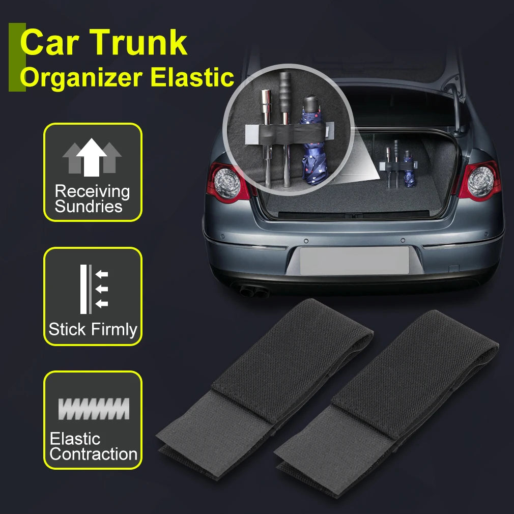 Car Trunk Organizer Fixing Belt – Magic Tape Storage Strap