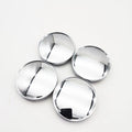 Chrome Silver Universal Wheel Center Hub Caps, 4-Pack