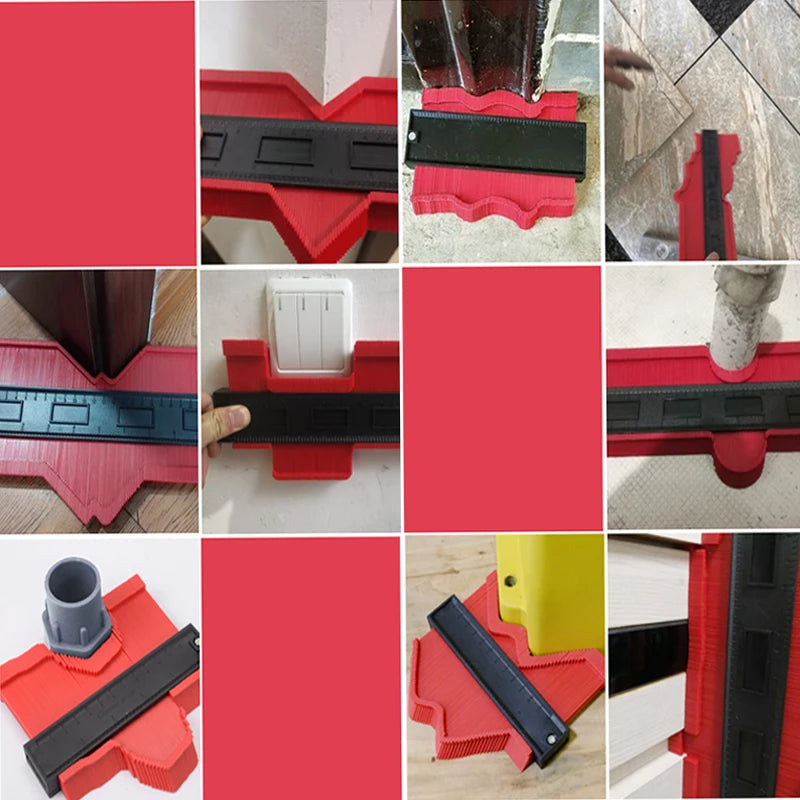 Contour Gauge Duplicator 5/10 Inch Profile Ruler for Tile & Carpet - image 5