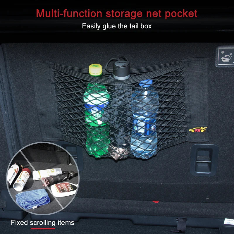 Elastic Mesh Cargo Net Pocket for Car Trunk and Seat Back