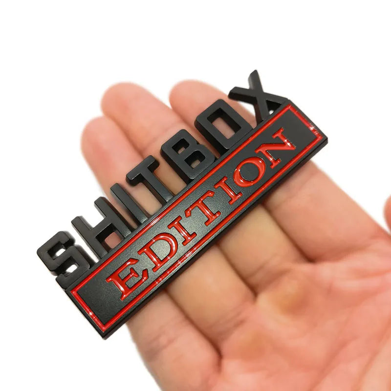 Funny Edition Script 3D Metal Car Sticker for Jeep, Dodge and Chrysler