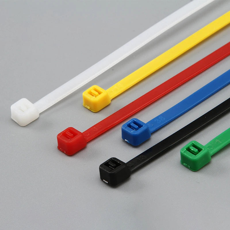 Colorful Cable Management Assorted Industrial Supply Fasteners Plastic Wire Zip Ties Organiser Nylon Electric Cable Tie