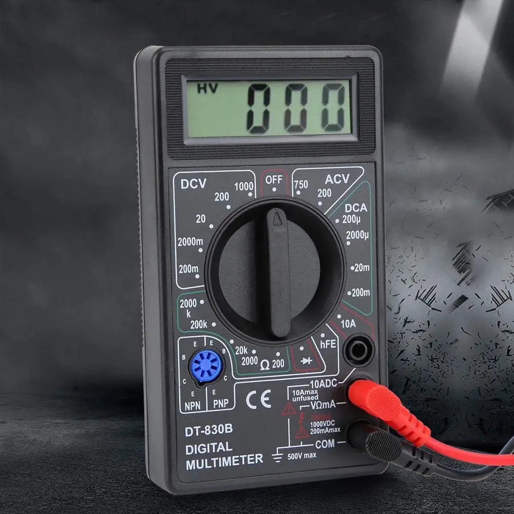 DT830B AC/DC LCD Digital Multimeter 750/1000V Voltmeter Ammeter Ohm Tester High Safety Handheld Meter Digital Multimeter