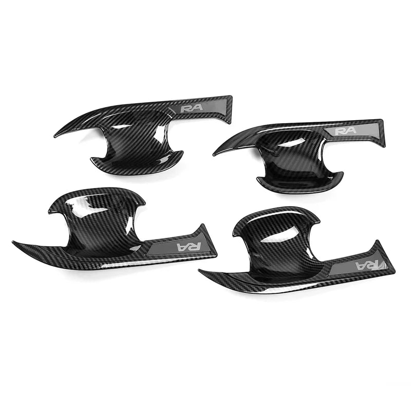 Car Handle Frame Door Bowl Cover For RAV4 2019 2020 2021 Handle Stickers Exterior Decoration Modification Accessories Supplies