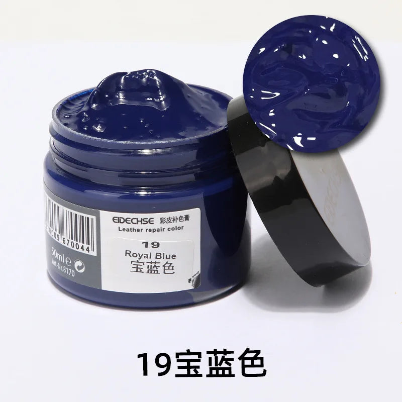 Leather Repair Kit, No-Heat Recoloring Balm for Car Seats & Shoes