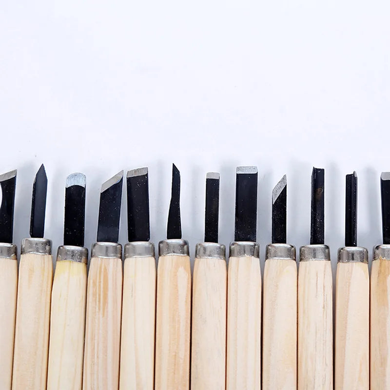 12-Piece Wood Carving Chisel Set – Professional Woodworking Tools - image 4