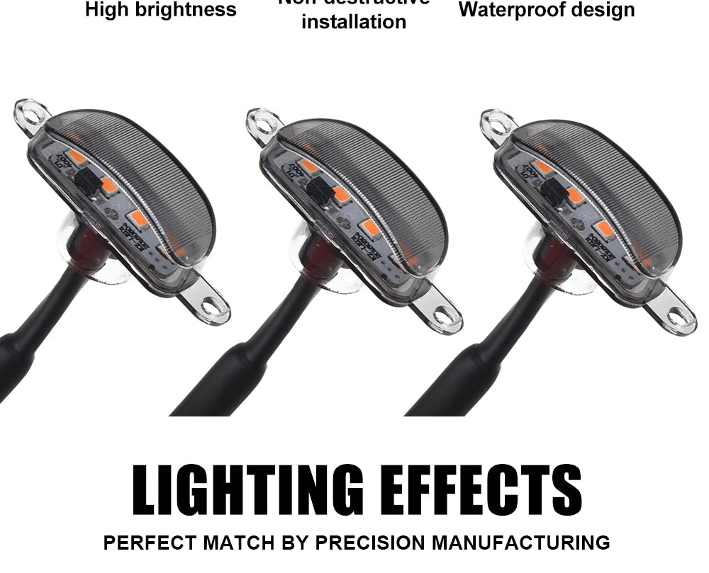 Waterproof LED Grille Marker Lights for Ford F-150 & RAM 1500 - image 8
