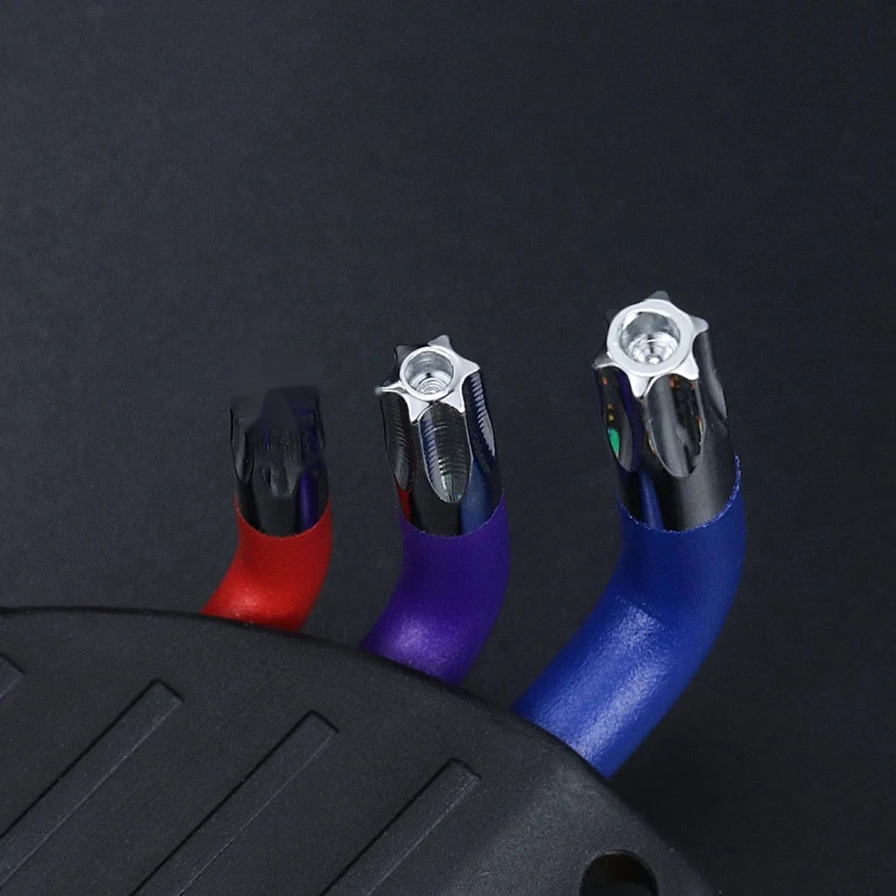 9-Piece Metric Hex Key Set – Anti-Slip Ball End
