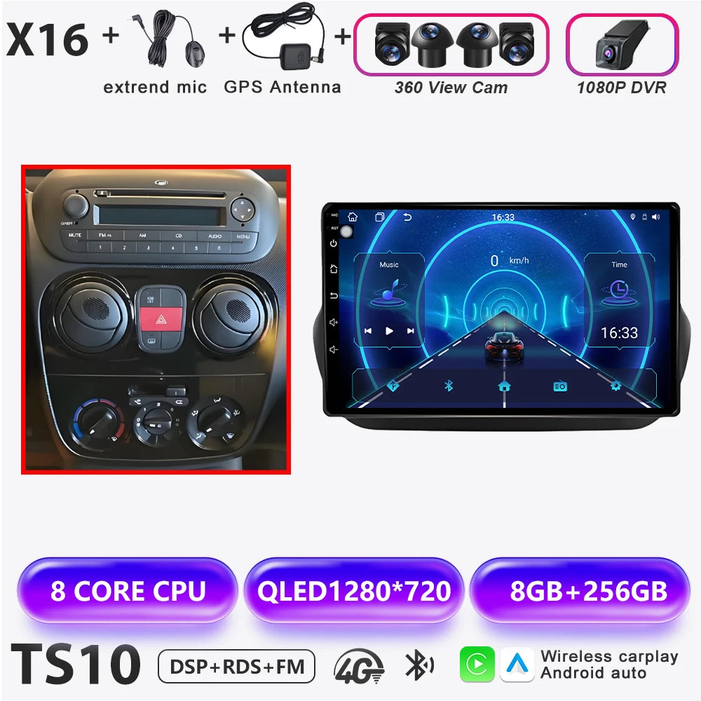 Android 16 Car Multimedia Player for Fiat Citroen Peugeot - image 7