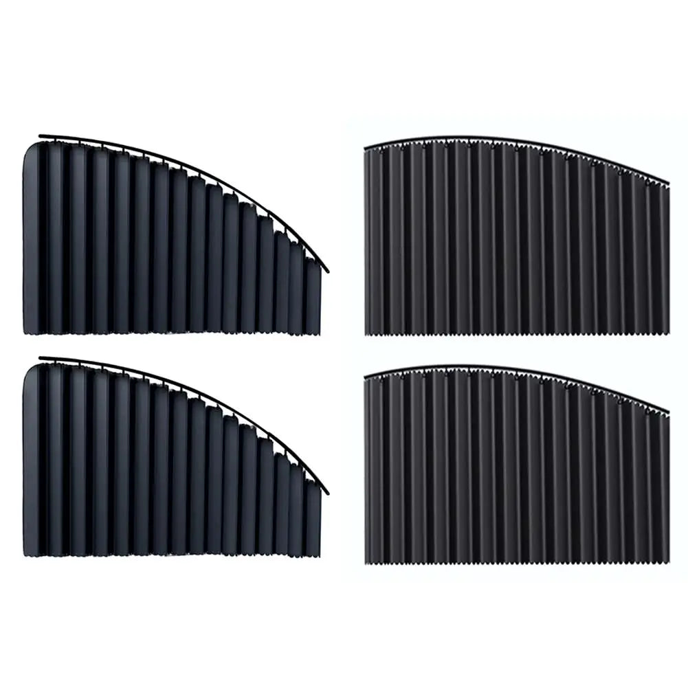 Car Side Window Pleated Sun Shades with Slide Track