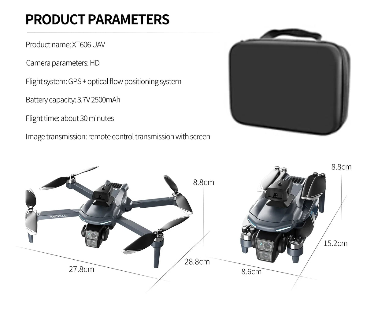 Lenovo XT606 Foldable Drone 8K Camera GPS 5G WiFi FPV Brushless - image 17