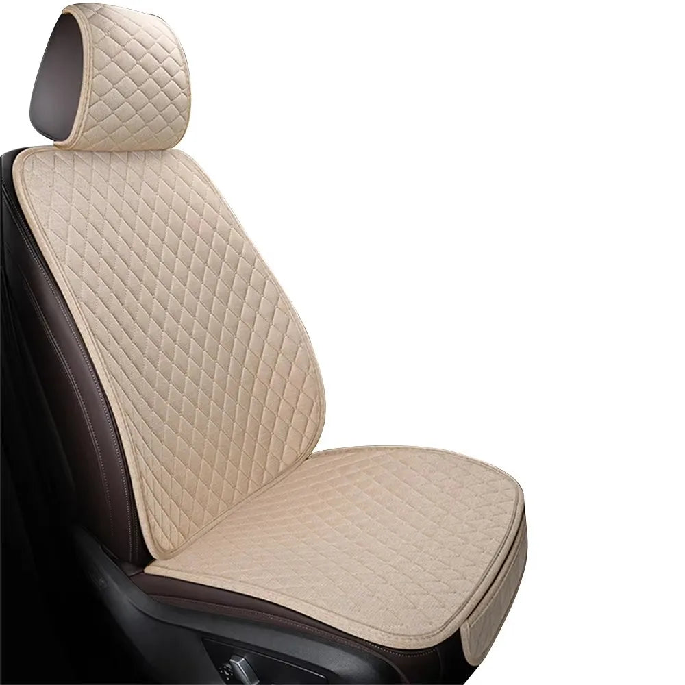 Breathable Cotton Blend Car Seat Cushion for Front or Rear Seats