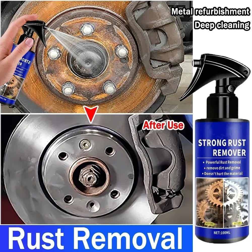 Multifunctional car rust remover used for removing rust providing surface protection on car brake pads iron metal surface 1/3PCS