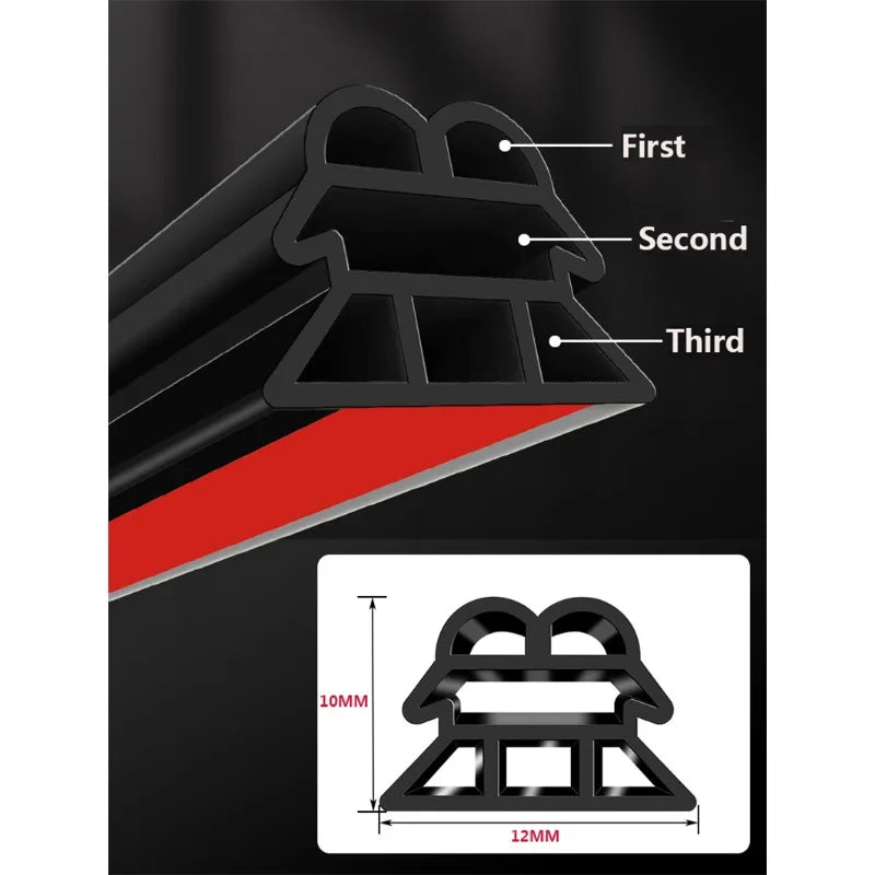 Universal 500cm Car Door Weatherproof Seal Strip - image 7
