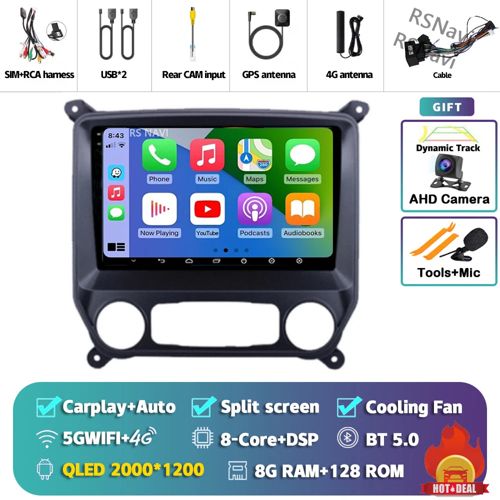 Wireless CarPlay & Android Auto Receiver for Chevy Silverado 2013-2019 - image 32