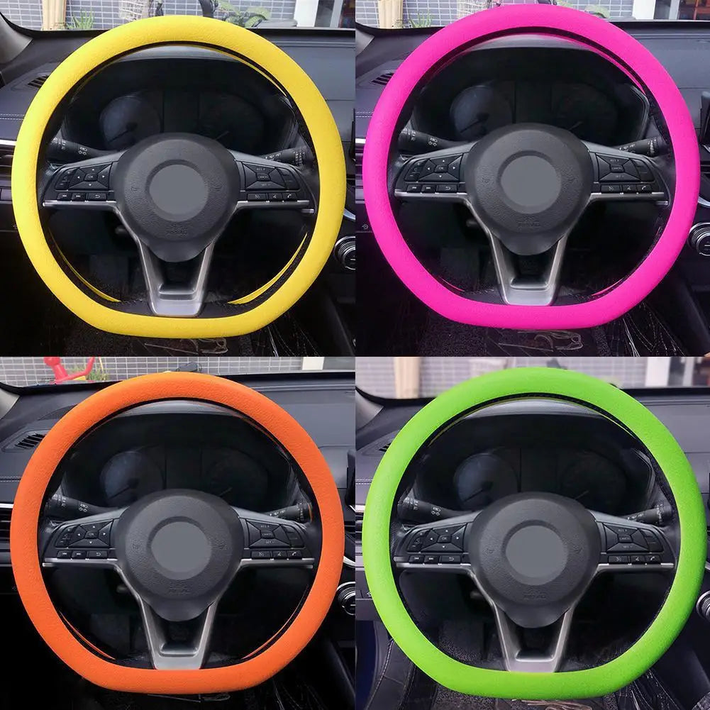 Silicone Steering Wheel Cover - 19 Colors, Universal Anti-Slip Grip - image 2