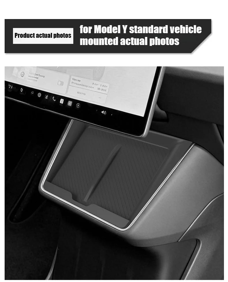 Non-Slip Wireless Charging Pad Mat for Tesla Model Y (2025-2026)