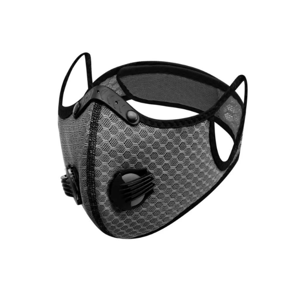 Breathable Ergonomic Dust Mask Respirator, Washable Activated Carbon Filters