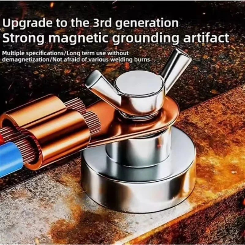 Welding Support Ground Clamp Tools Quick Welding Magnetic Ground Clamp for Smooth and Stable Welding Results