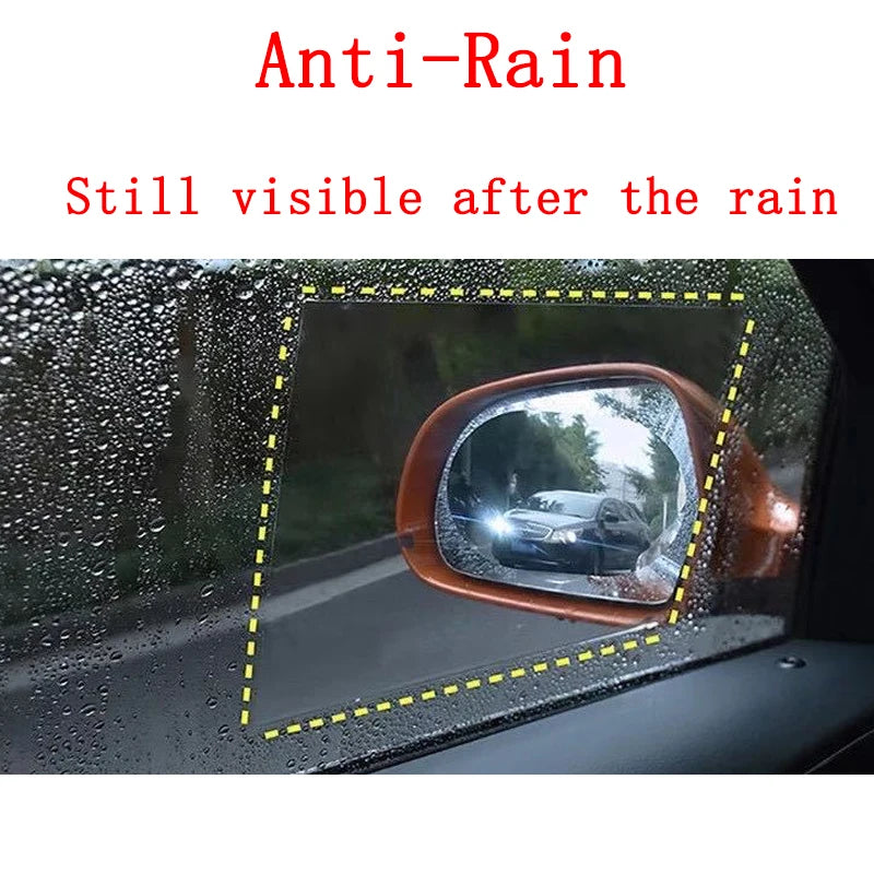 Rainproof Anti-Fog Film Pair for Car Side Mirrors and Windows