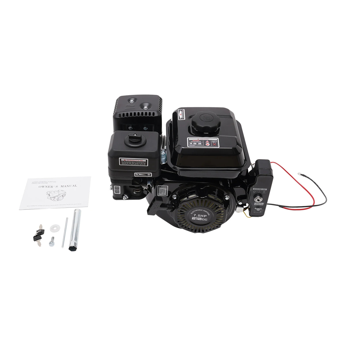 7.5HP 210cc 4-Stroke Gas Engine with Electric Start for Go Karts