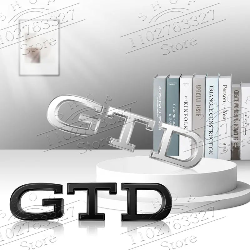 Metal GTD GTE Emblem Badge Rear Trunk for VW Golf Passat Tiguan Polo - image 2