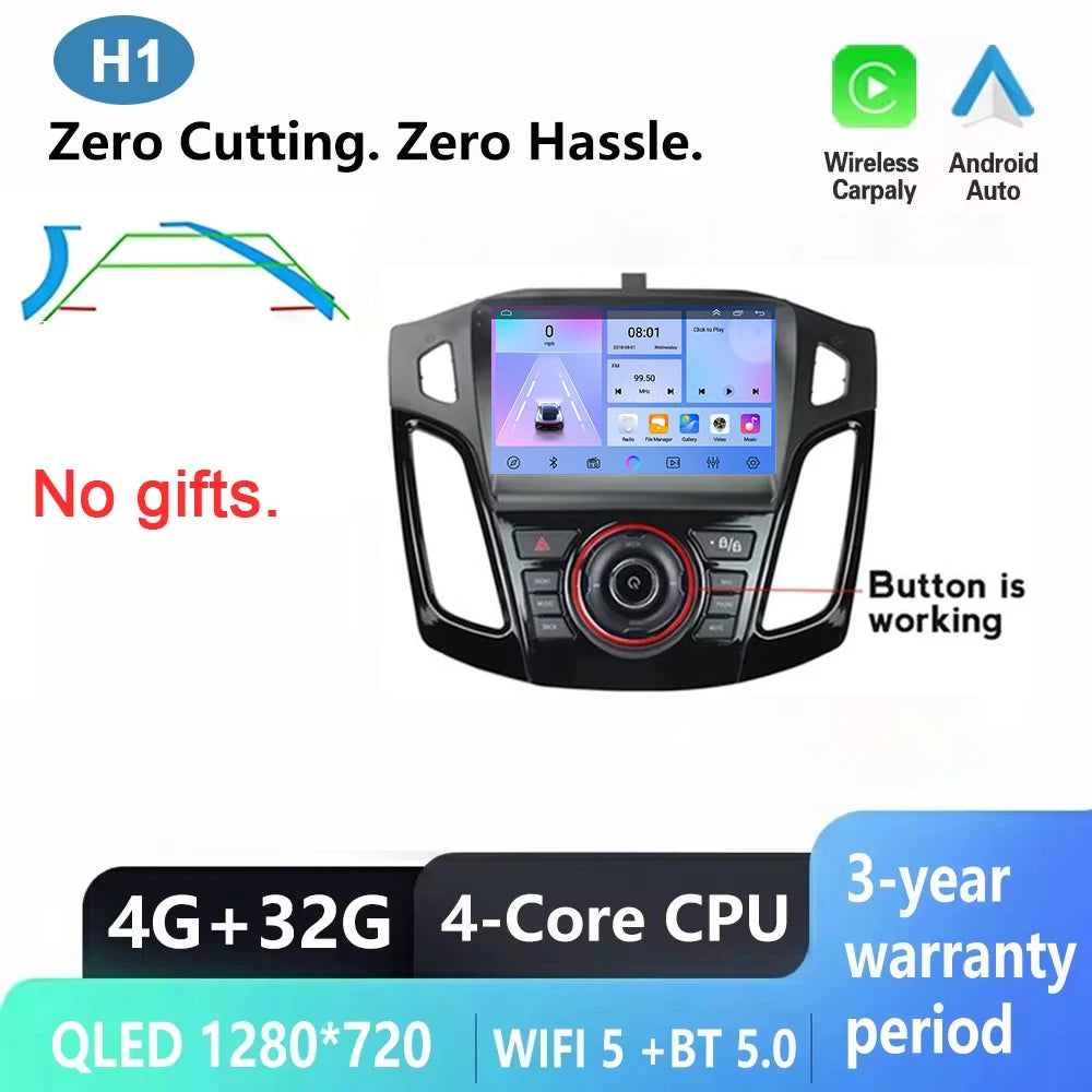 Ford Focus 3 Android Car Stereo with GPS, CarPlay & 9" Touchscreen - image 13