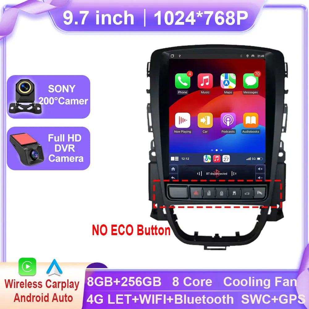 Opel Astra J 9.7-Inch Car Multimedia System with Android Auto & GPS - image 10