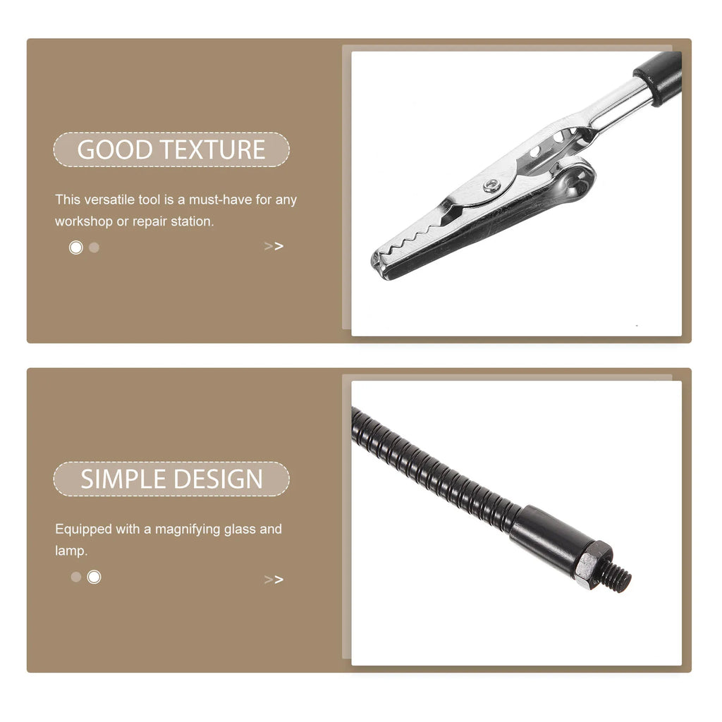 Clamp Welding Tool Alligator Soldering Clip Flexible Gooseneck With Clips Soldering Workshop Workbench Fixing Clamps
