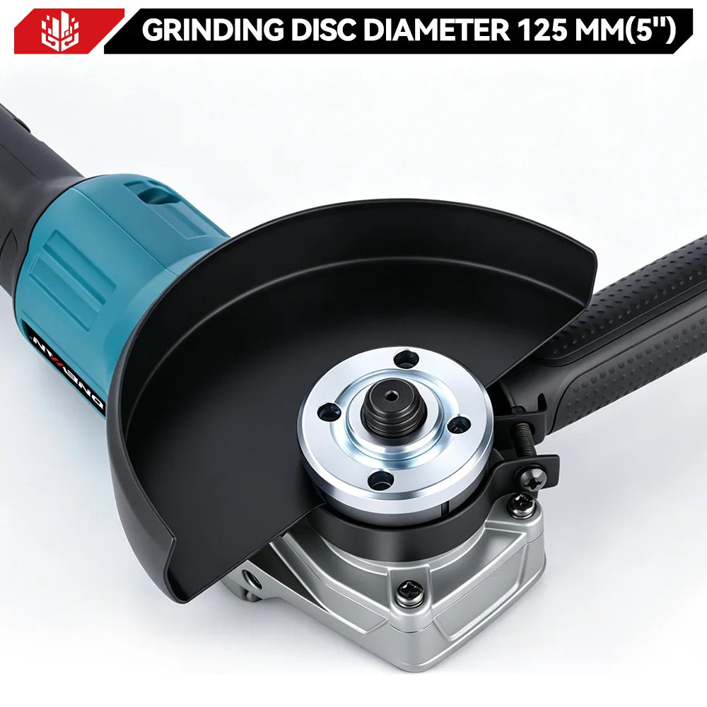 Cordless Angle Grinder 125mm 6-Speed Brushless for Makita 18V Battery - image 15