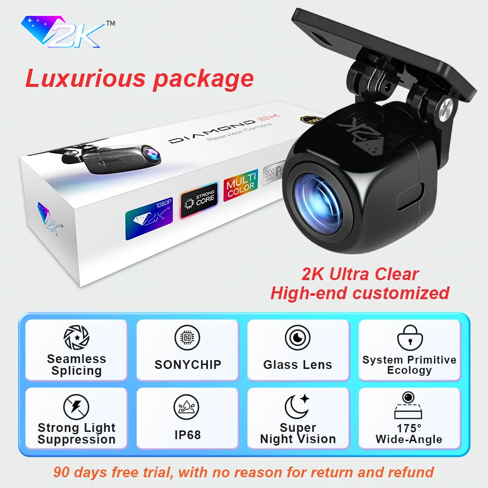 Full HD 1080P Fisheye Rear View Backup Camera with Night Vision