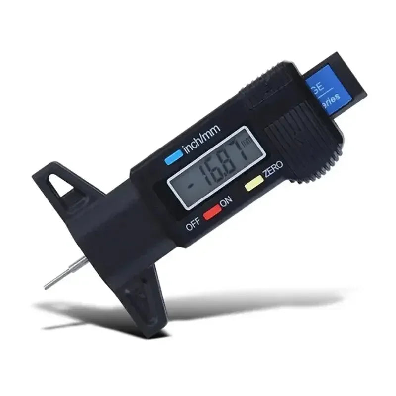 Digital LCD Tire Tread Depth Gauge Caliper 0-25mm Measurer Tool for Car Repair 1PC