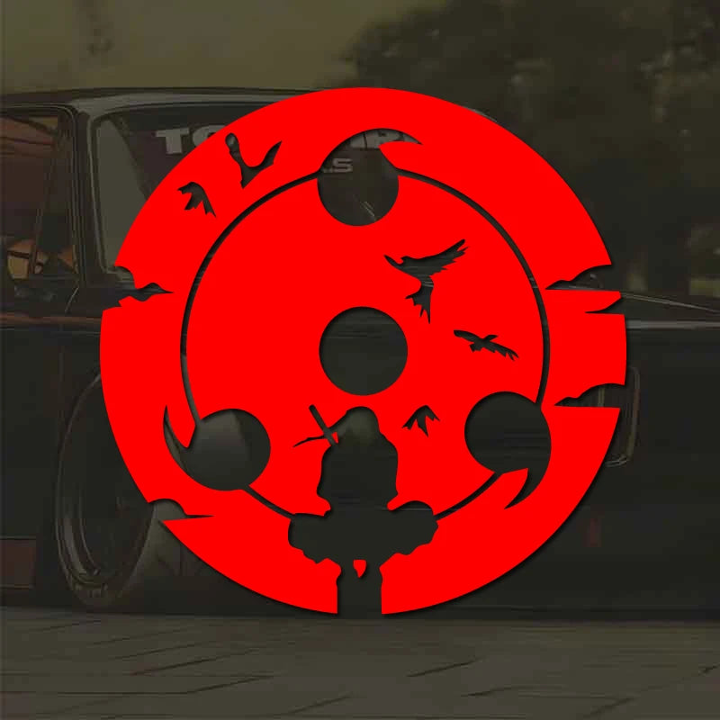 Uchiha Itachi Sharingan Car Decal - Durable Vinyl Sticker for Car