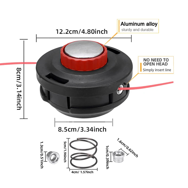 Premium Bearing Grass Trimmer Head for Lawn Mowers