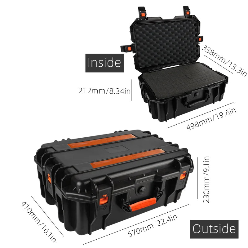 Large Capacity Tool Box with Wheels Professional Instrument Tool Box Hard Case Tool Box on Wheel Pelican Case Tool Box 공구박스바퀴형