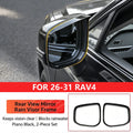 Side Mirror Rain Guard Visor for Toyota RAV4 2026-2028, Black