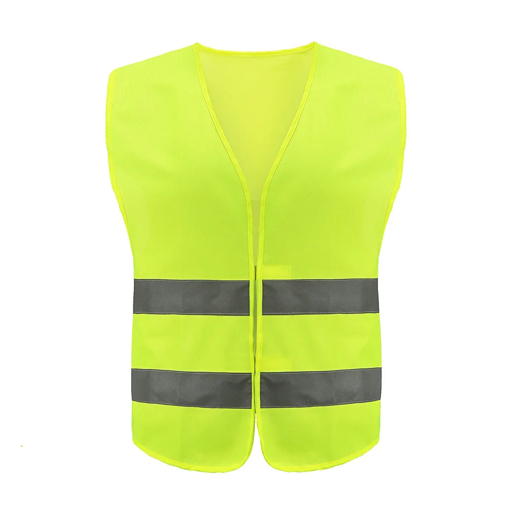 Car Emergency Reflective Strip Vest, Fluorescent Green Orange Safety Vest