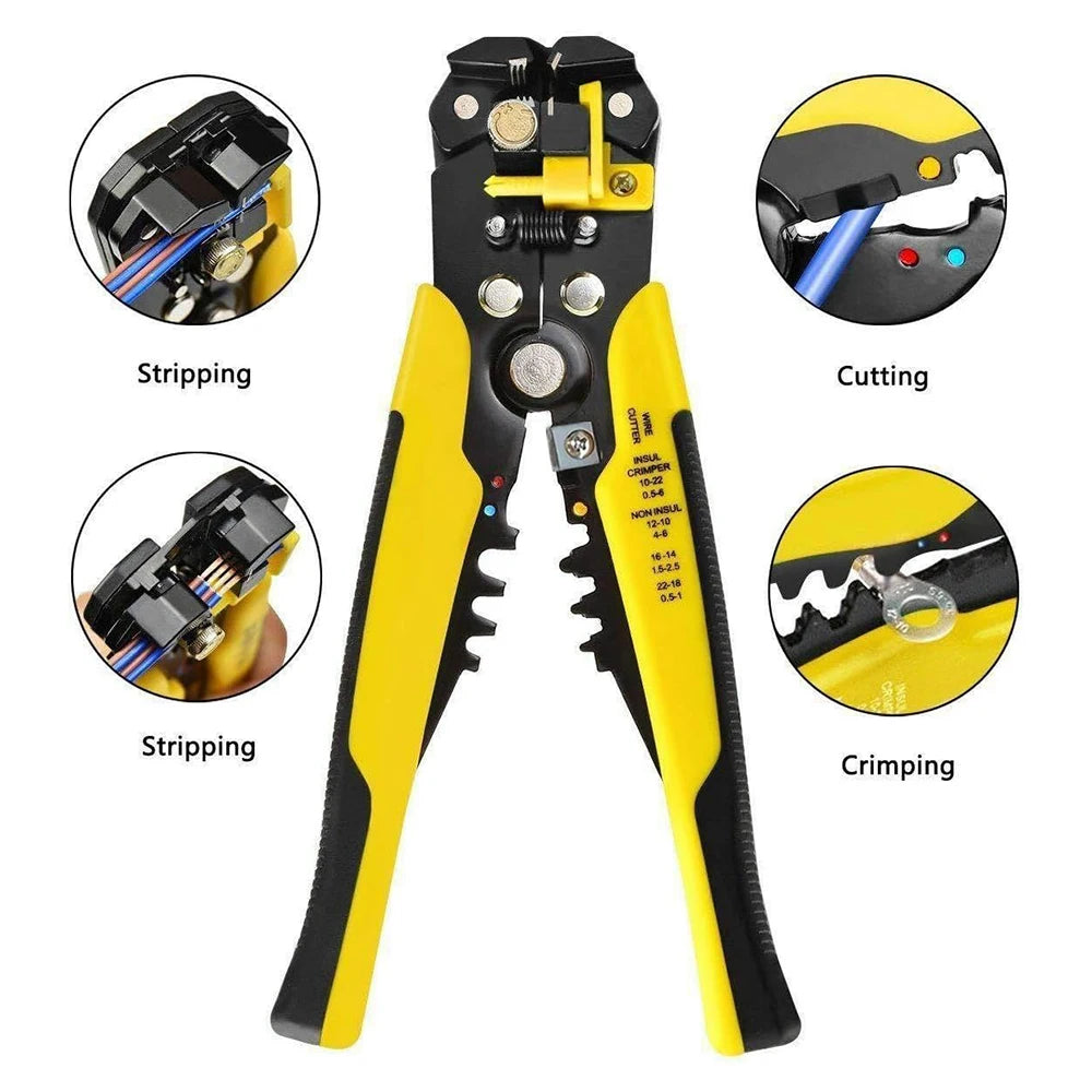 Electrician Wire Stripper & Ferrule Crimping Pliers, Automatic
