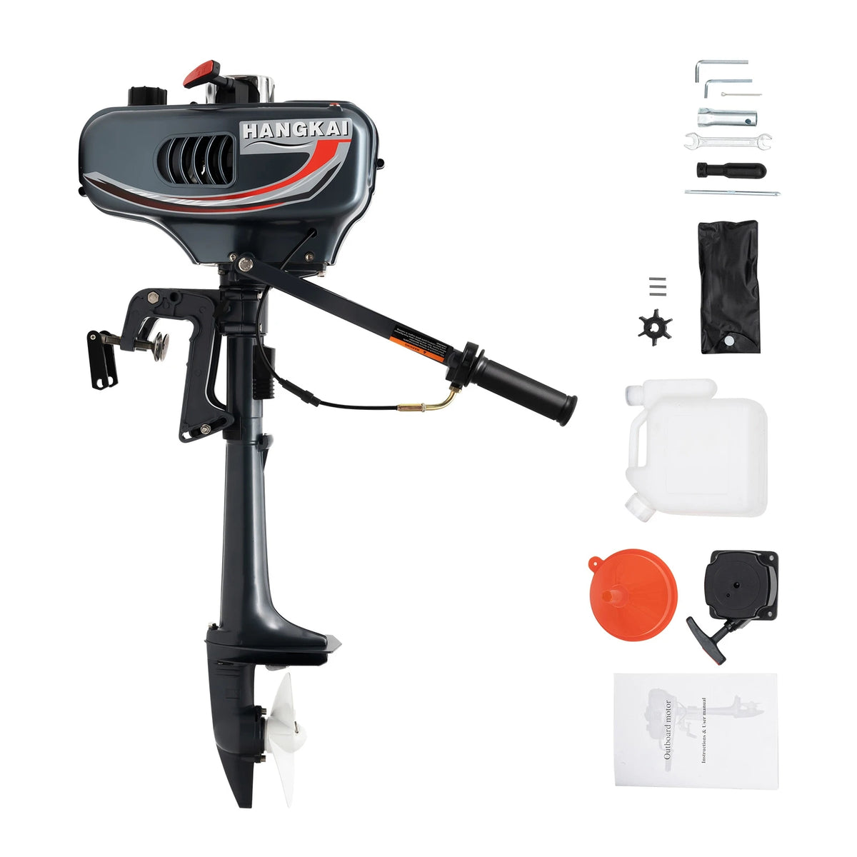 3.5HP 2-Stroke Gasoline Outboard Motor, Short Shaft