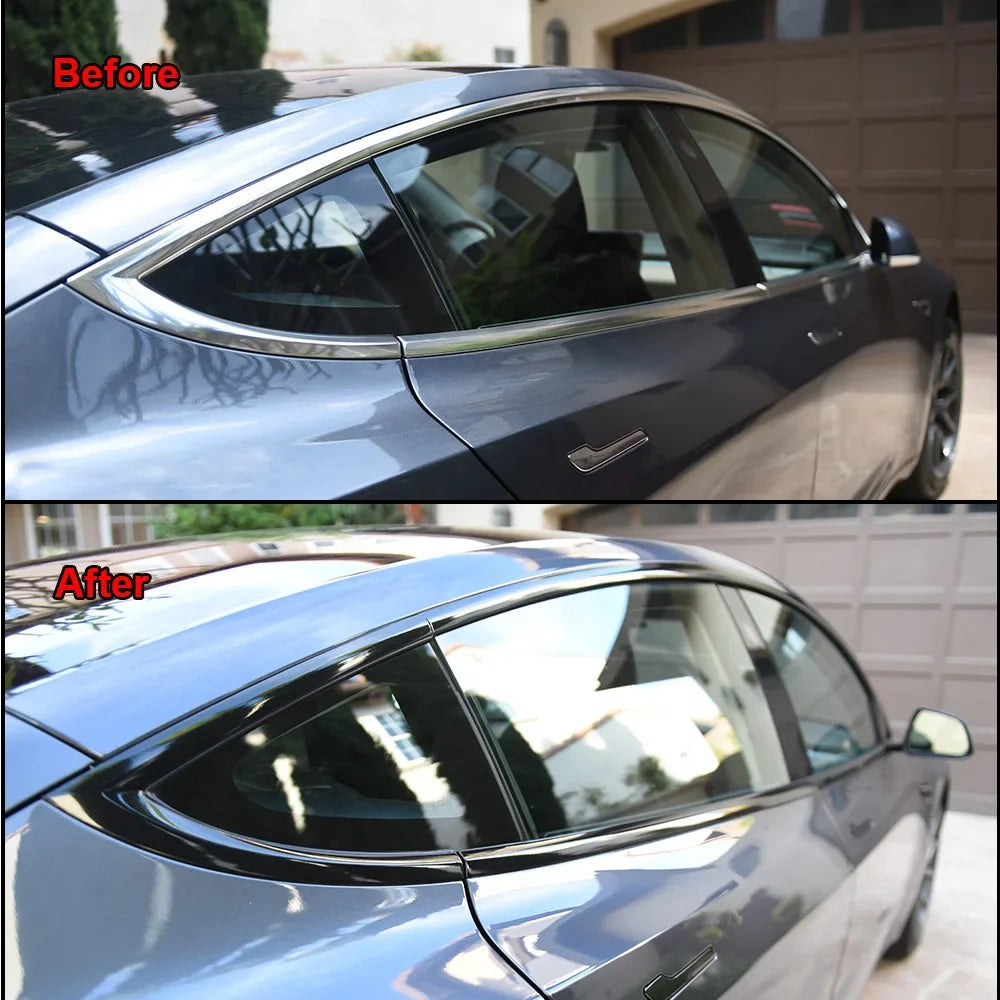 Glossy Black Vinyl Tape for Car Trim & Detailing