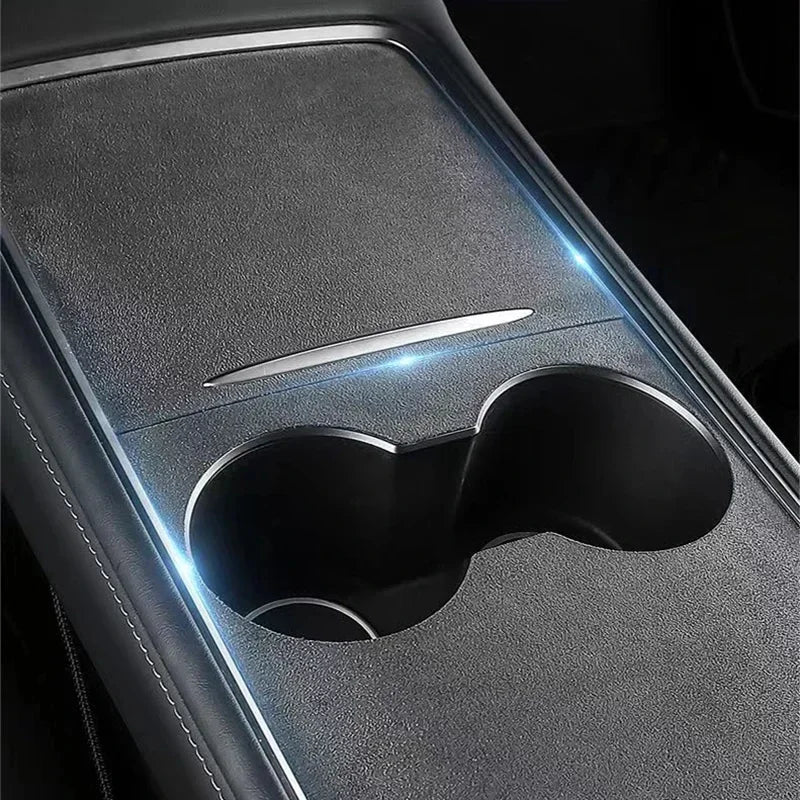 Suede Center Console Protector Cover For Model 3 Model Y Sticker Anti Scratch Fit Highland Interior Trim Panel Accessories