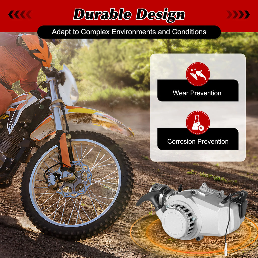 49cc 2-Stroke Gas Engine Kit for Pocket Bikes and Mini ATVs