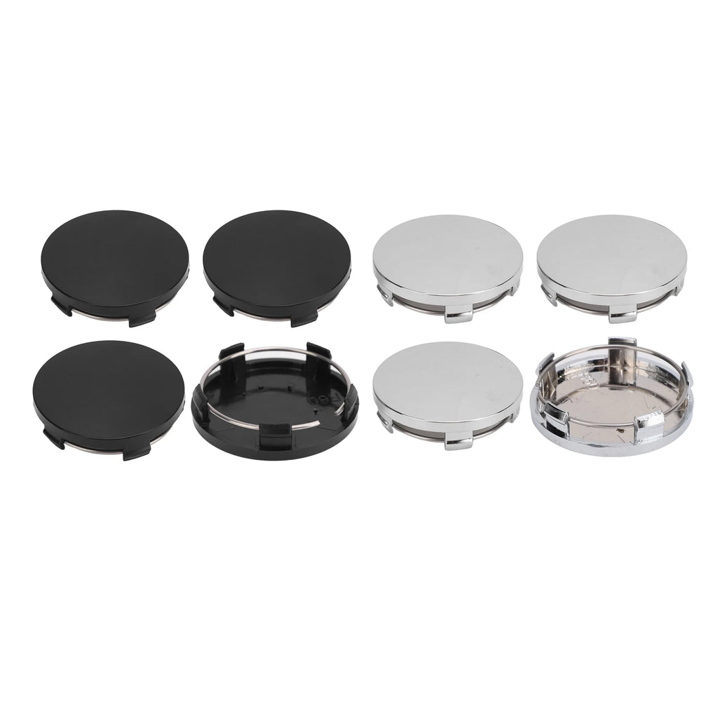 Universal 60mm Wheel Center Hub Caps (4 Pack) - Durable ABS