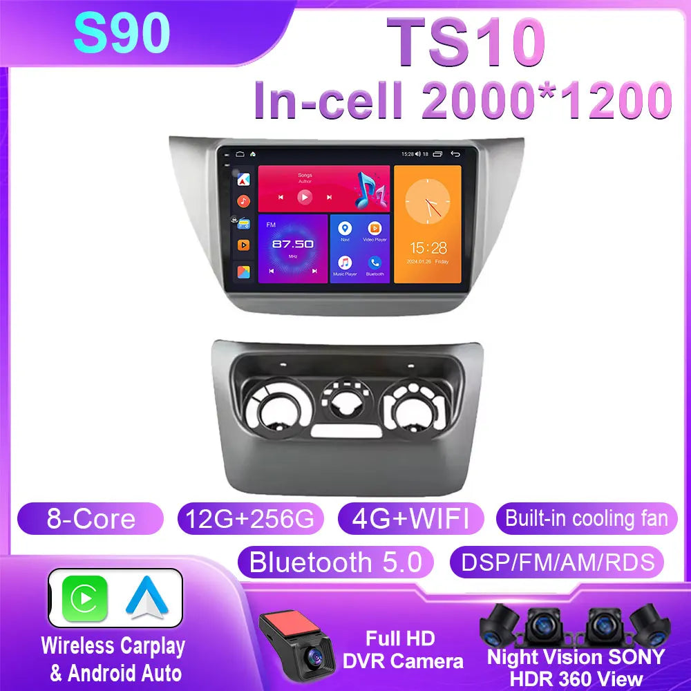 Mitsubishi Lancer 9 CS 9-Inch Touchscreen CarPlay GPS Stereo - image 9
