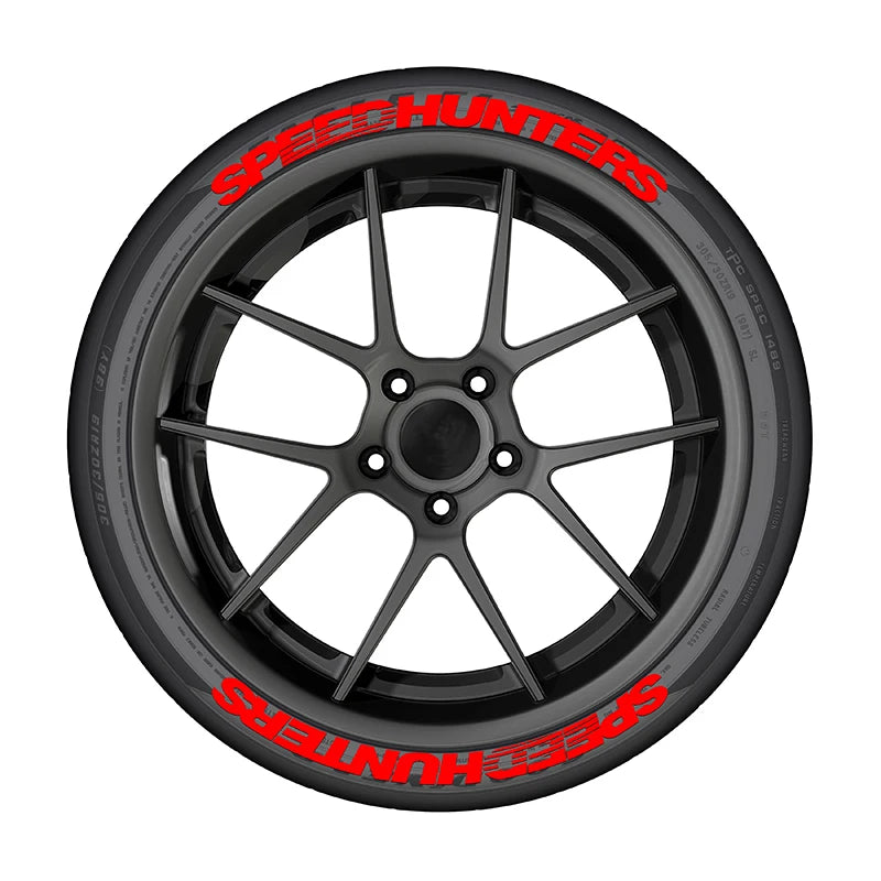 SPEED 3D Tire Letter Stickers for One Tire, Waterproof