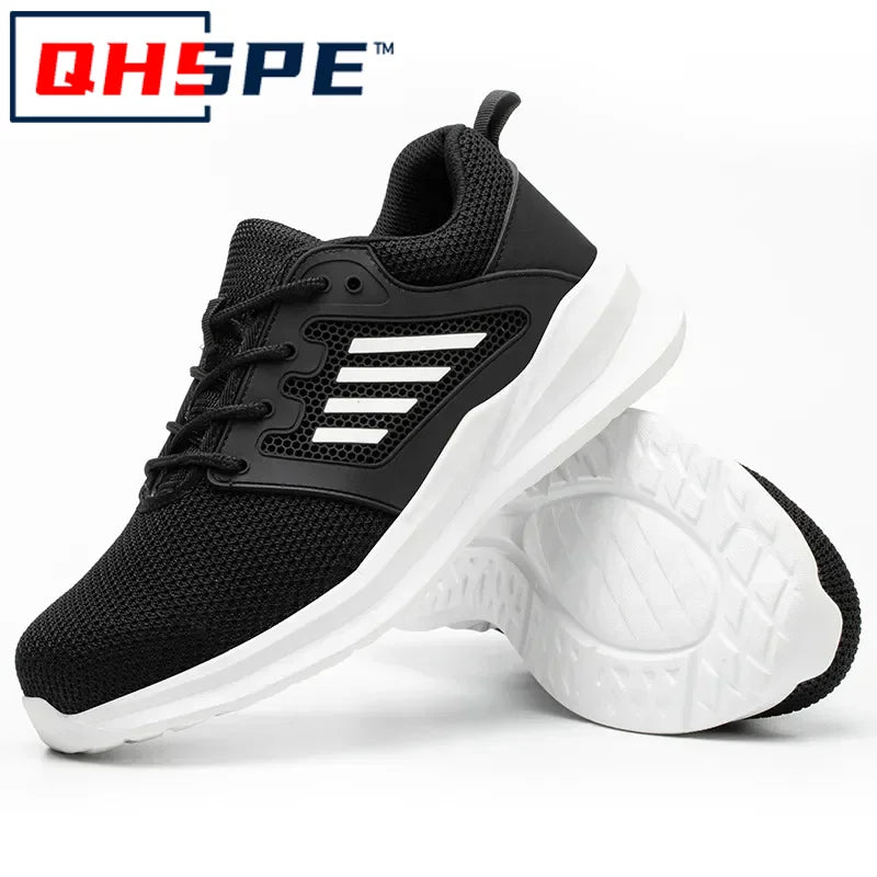 Steel Toe Safety Work Shoes, Puncture-Proof Protective Footwear for Men