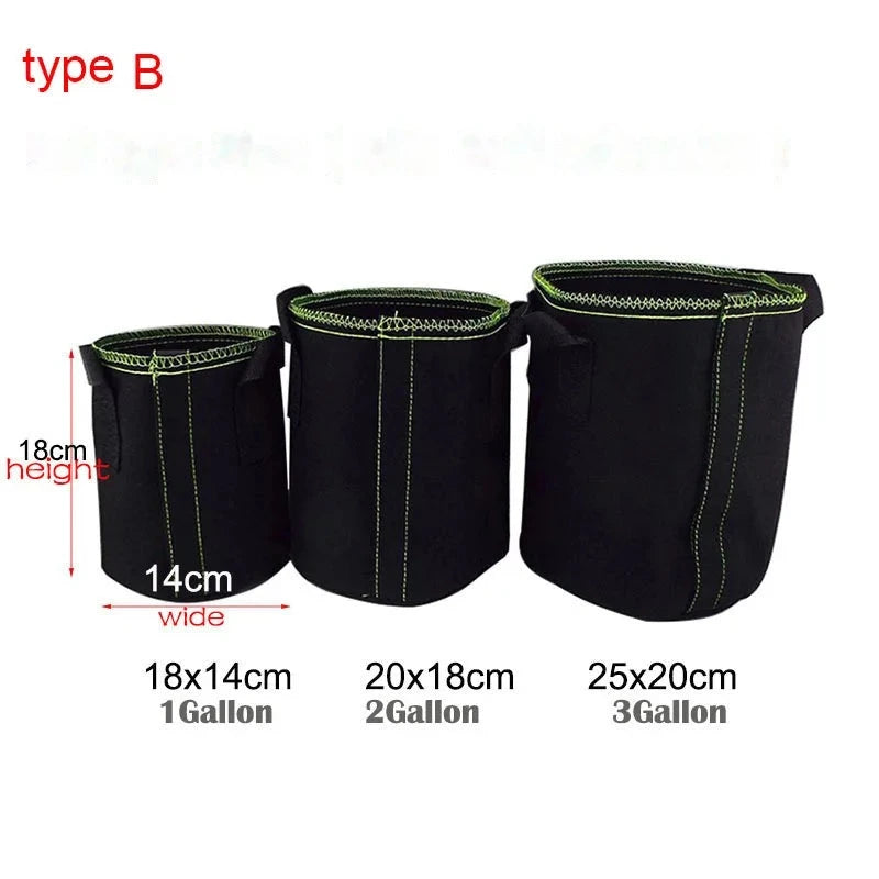 Self-Adhesive Plant Grow Bags, 1/2/3 Gallon – Nursery Pots