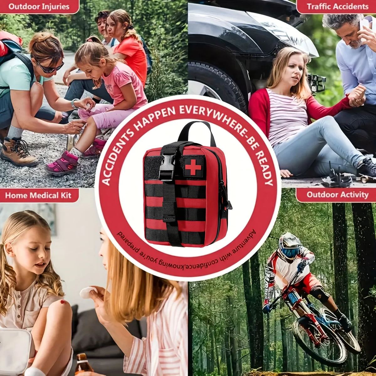 150-Piece Universal First Aid Kit for Home & Travel