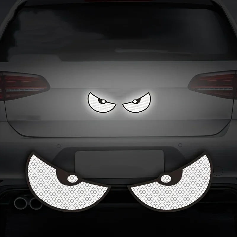 2pc Reflective Demon Eye Motorcycle Decals for Night Visibility - view 4