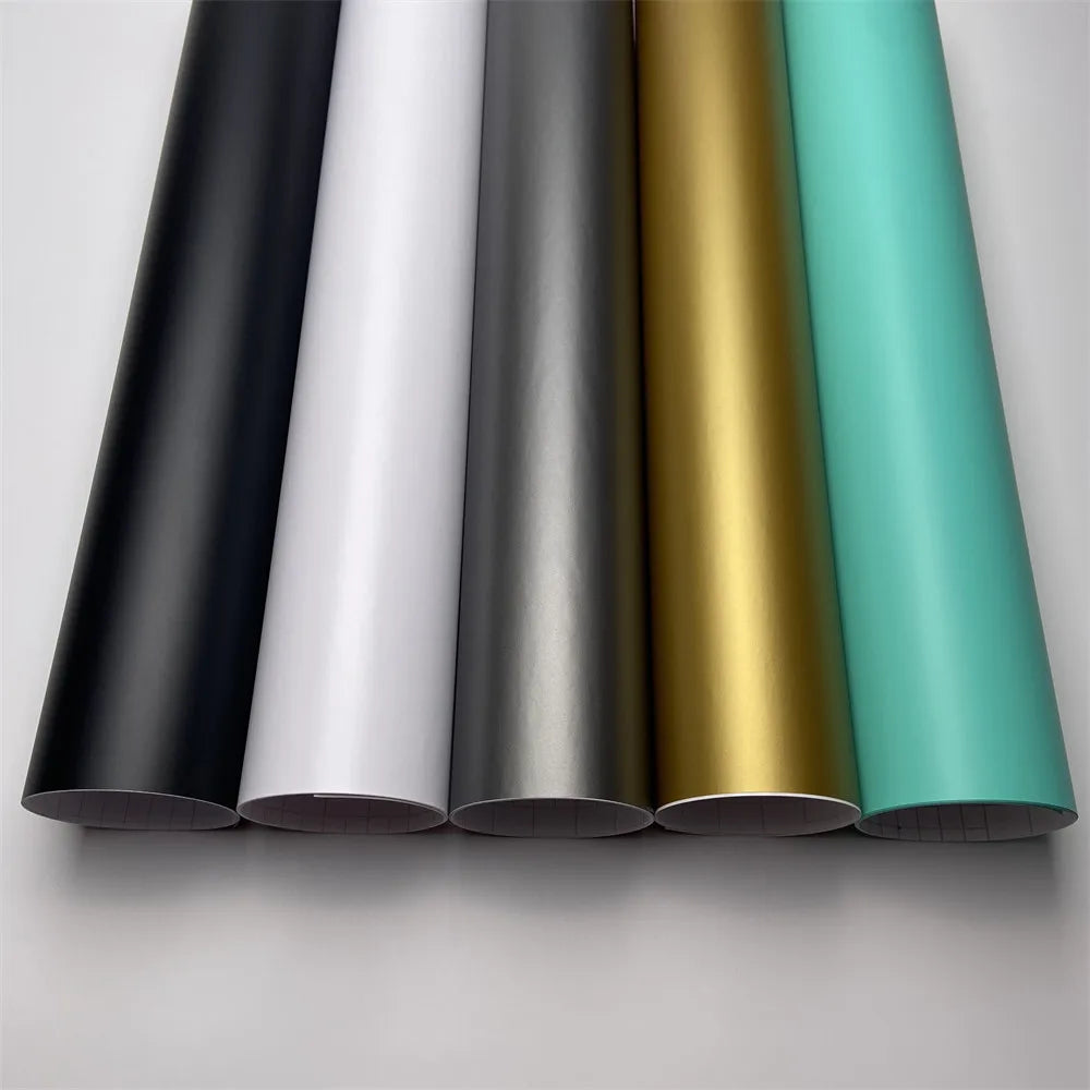 Matte Car Vinyl Wrap Film - DIY Adhesive Sticker for Car & Motorcycle